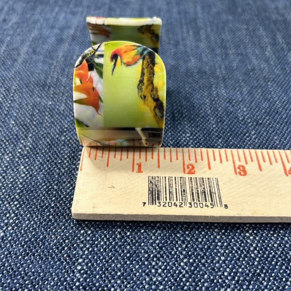 Hummingbird Cuff Bracelet Multi colored Bird Bangle Acrylic Fashion Statement - Picture 8 of 8